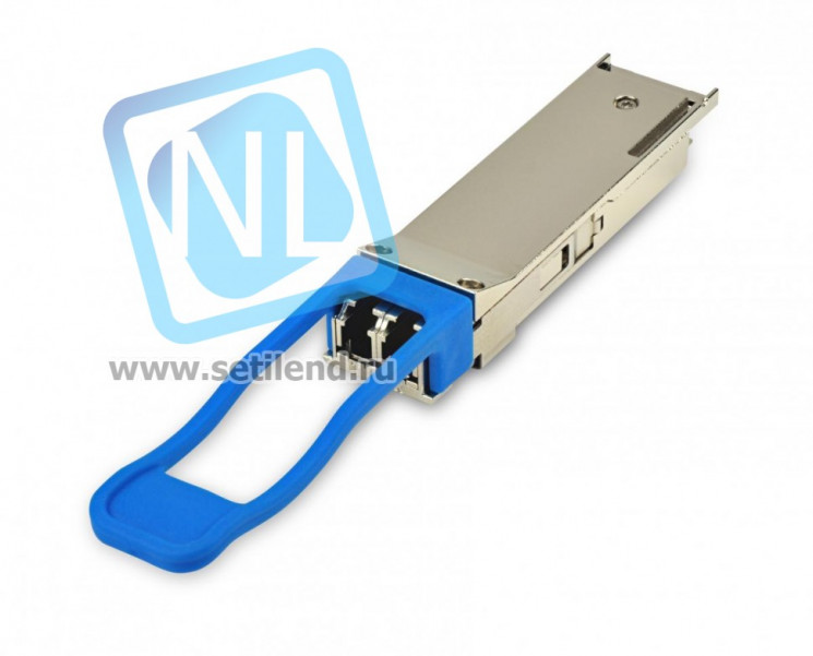 Двухволоконный модуль, QSFP+ 40GBASE-LR4, разъем LC, дальность до 10км (7dB)