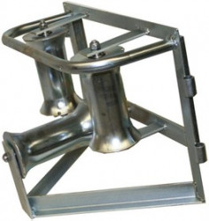 KM-105051, Katimex угловой горизонтальный кабельный ролик для кабеля max ø 140мм (сталь)