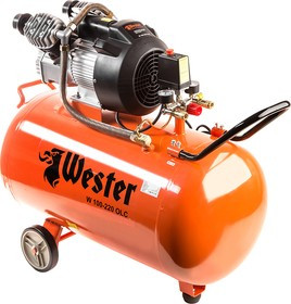 Компрессор WESTER W 100--220 OLC поршневой масляный, 2200 Вт, 400л/мин, 8бар