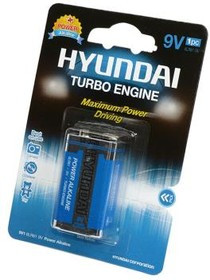 HYUNDAI POWER ALKALINE 6LR61 BL1, Батарея