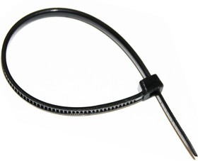 ALT-150M-B, Стяжка неоткрывающаяся с фиксатором 3.6х150мм, черная (уп. 100 шт.)