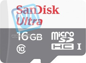 SDSQUNS-016G-GN3MN, Карта памяти Ultra MicroSD 16ГБ, Class10, без адаптера