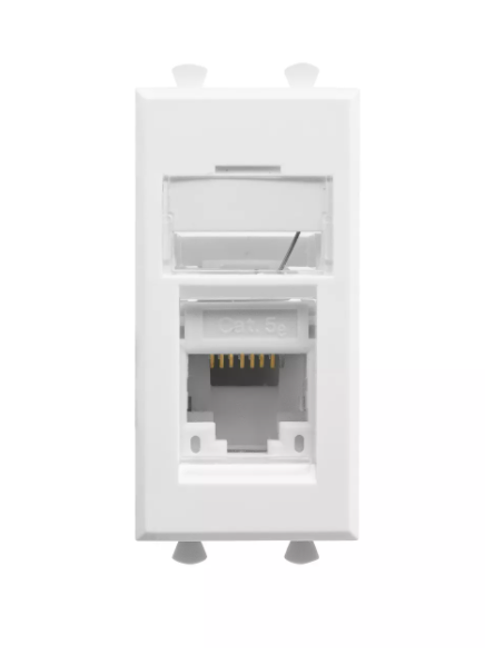 Avanti Компьютерная розетка "Белое облако" RJ-45 модульная, кат. 5е, 1 модульная (4400461)