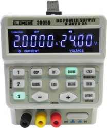 ELEMENT 3005D, Источник питания программируемый 0-30V-5А