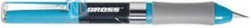 Нож для дизайна GROSS 78885 150мм выдвижн перовое лезвие, двухкомпонентная рукоятка + 2 зап.лезвия