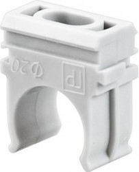 28-0120, Крепёж-клипса для труб д.20 мм "ПС" 100 шт/уп