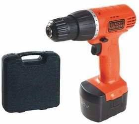 Аккумуляторная дрель-шуруповерт BLACK & DECKER CD121K-RU 12В, 0-550 об/мин, 1 акк., 1.3 Ач, кейс