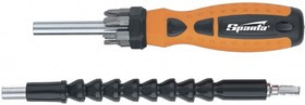 115575, Отвертка телескопическая, набор бит ,гибкий привод, 8 шт.