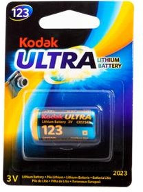 Kodak MAX Lithium CR123 BL1, Элемент питания