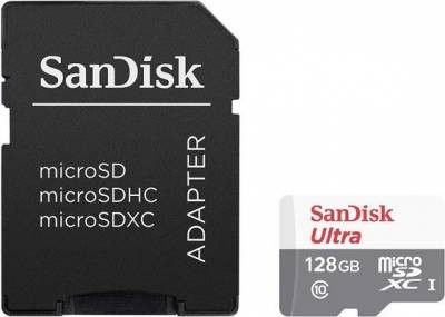 Флеш-накопитель Sandisk Карта памяти SanDisk Ultra Android microSDHC + SD Adapter 32GB 80MB/s Class 10 - Tablet Packaging