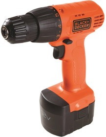 Аккумуляторная дрель-шуруповерт BLACK & DECKER CD121-RU 12В, 0-550 об/мин, 8 Нм, 1 акк., 1.3 Ач