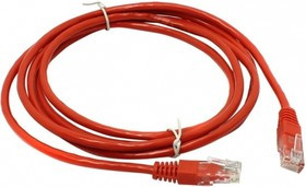 PL1244, Патчкорд UTP кат.5E RJ-45 вилка -- RJ-45 вилка, красный, 5 м.