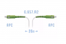 Патчкорд оптический FTTH SC/APC, кабель 604-02-01W, 20 метров