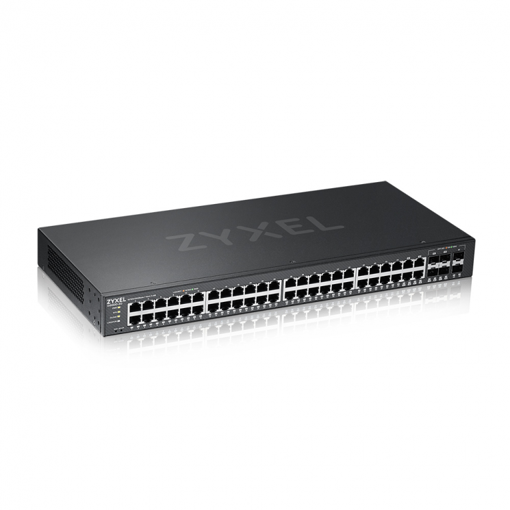 Коммутатор ZYXEL NebulaFlex Pro GS2220-50 Hybrid L2 Switch , 19 "rack, 44xGE, 4 combo ports (SFP / RJ-45), 2xSFP, standalone / cloud management