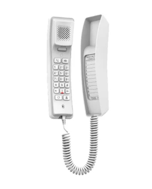 IP-телефон H2U отельный, белый, 2 аккаунта, PoE, без б/п