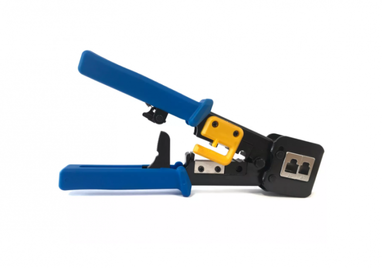 Инструмент обжимной для коннекторов со сквозным отверстием EZNetko plug RJ-45 (8p8c); RJ-11/RJ-12 (6p2c/6p4c/6p6c)