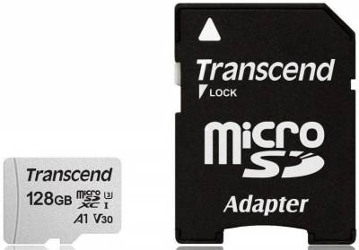 Флеш-накопитель Transcend Карта памяти Transcend 64GB UHS-I U1 microSD with Adapter