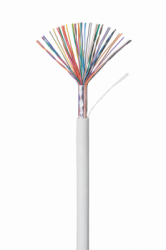 Кабель NETLAN U/UTP 25 пар, Кат.3 (Класс C), 16МГц, одножильный, BC (чистая медь), внутренний, PVC нг(B), серый, 305м