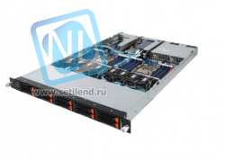 Платформа Gigabyte 1U R181-NA0, До двух процессоров Intel Xeon Scalable Gen2, DDR4, 10x2,5" U.2 NVMe, 2x1000Base-T