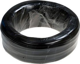 2K, 28 AWG (BLACK), кабель телефонный 2 жилы черн. 7х0.12мм