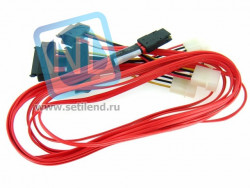 Кабель LSi Logic 07-00021-01 MiniSAS SFF-8087 to(4)SFF-8482 SAS Cable 1M-07-00021-01(NEW)