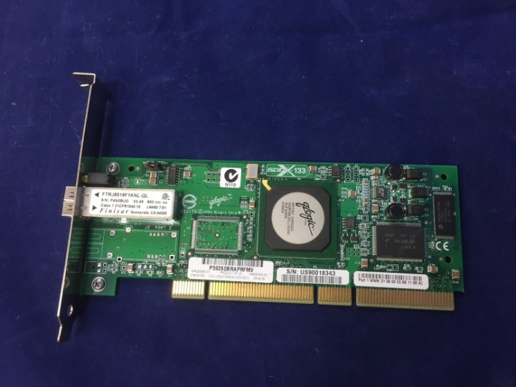 Контроллер QLogic FC5010409-21 A 2Gb SP FC HBA, 133MHZ PCI-X, LC multi-mode optic-FC5010409-21 A(NEW)
