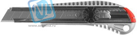 Нож ЗУБР 09172 МАСТЕР металлический корпус, механический фиксатор, 18мм