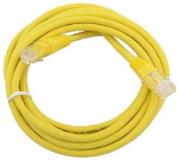 PL1251, Патчкорд UTP кат.5E RJ-45 вилка -- RJ-45 вилка, желтый, 5 м.