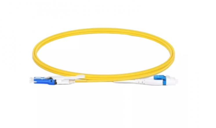 Патчкорд оптический CS/UPC-LC/UPC SM Duplex 2 метра 2мм