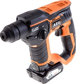 Перфоратор акк. AEG BBH 12 Li-401C 12В 1x4Ач LiION 0-800об/мин 0-5350уд/мин SDS+ 13мм 0.9Дж кейс
