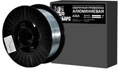 Проволока БАРС AlSi5 ф 1.0мм 2кг Ф1мм 2кг, алюминиевая, катушка Ф200мм