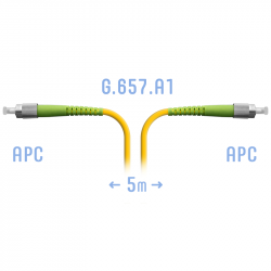 Патчкорд оптический FC/APC SM G.657.A1 5 метров