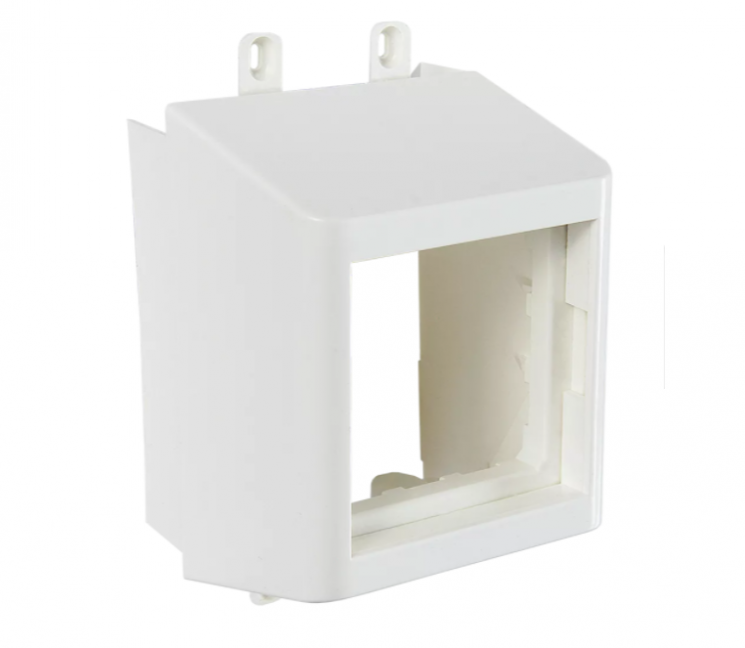 Суппорт с рамкой 1 пост (45х45) на профиль для кабельного канала 60х16