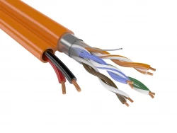 Безгалогенный кабель combi F/UTP4 Cat5e ZH нг(А)-HF 2х0,75 для СКС и IP-сетей