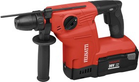 Перфоратор акк. FELISATTI RH26/36СVR 36В 2x2.6Ач LiION 0-1100об/мин 3Дж SDS+ 28мм 3реж. подсв. +БЗП