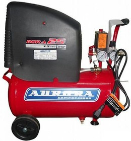 Компрессор AURORA BORA-25 поршневой безмасляный, 1500 Вт, 201л/мин, бар