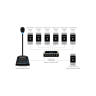 6-канальное переговорное устр-во Stelberry S-660 для АЗС класса «Клиент-Кассир» с функциями диспетч. связи, громкого оповещения и режимом «СИМПЛЕКС»