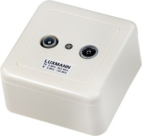 506-101-0 РОЗЕТКА TV/R LUXMANN CWS-101 ОКОНЕЧНАЯ БЕЖЕВАЯ