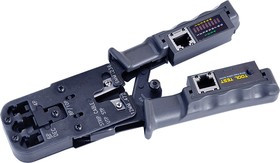 12-3400, Кримпер-тестер кабеля 8p8c/6P6C/6P4C