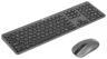 Клавиатура + мышь Оклик 300M клав:серый мышь:серый/черный USB беспроводная slim (1488402)