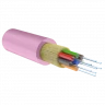 Кабель волоконно-оптический, 8 волокон, многомодовый 50/125мкм, стандарта OM4, распределительный, с плотным буфером, LSZH -40C нг(A)-HFLTx, маджента