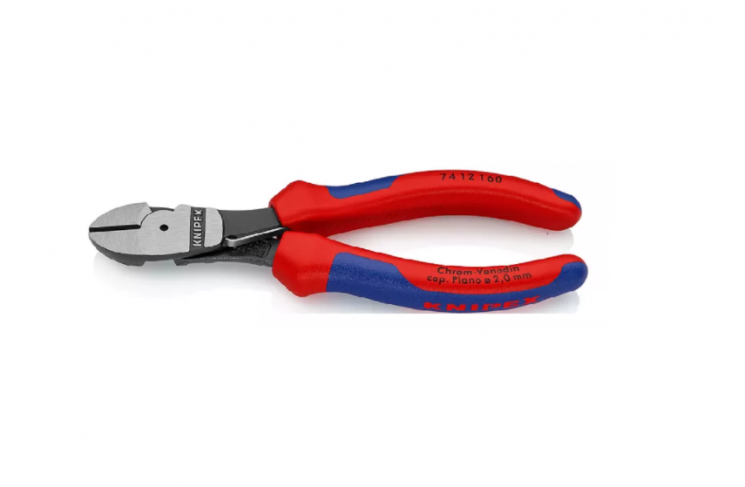 Бокорезы особой мощности пружина, рез: провол. ср. 3.4 мм, тверд. 2.5 мм, роял. струна 2 мм, L-160 мм, черн., 2-к ручки