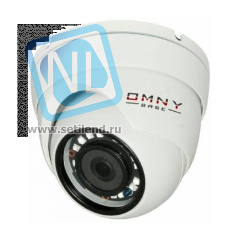 IP камера OMNY BASE miniDome2E v1.1 S41, 2Мп (1920×1080) 25к/с,2.8мм, 802.3af A/B, 12±1В DC, ИК до 25м, встр.микр, DWDR, без microSD/USB