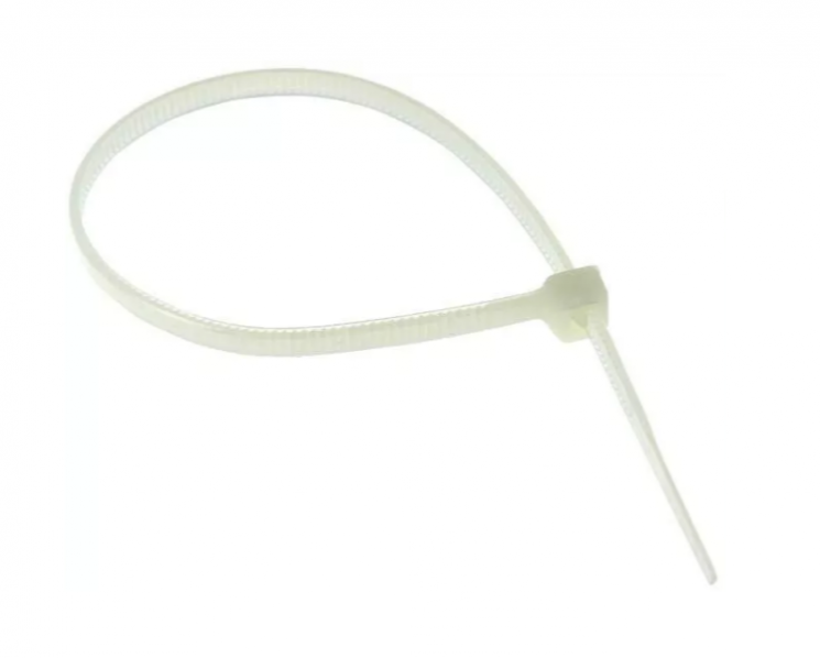 Хомут кабельный 4.8х120 нейл. бел. (уп.100шт) EKF plc-c-4.8x120