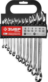 27088-H12, Набор комбинированных гаечных ключей 12 шт, 6 - 22 мм, ЗУБР
