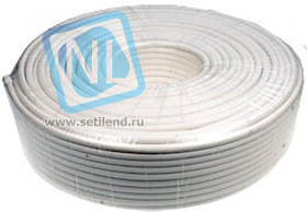 RG-6/U CCS БЕЛЫЙ БУХТА 100М, RG-6/U, коакс. каб.,75 Ом, жила CCS, бел., бухта 100м