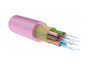 Кабель волоконно-оптический, 12 волокон, многомодовый 50/125мкм, стандарта OM4, распределительный, с плотным буфером, LSZH -40C нг(A)-HFLTx, маджента