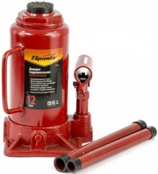 50326, Домкрат гидравлический бутылочный, 12 т, h подъема 210-400 мм