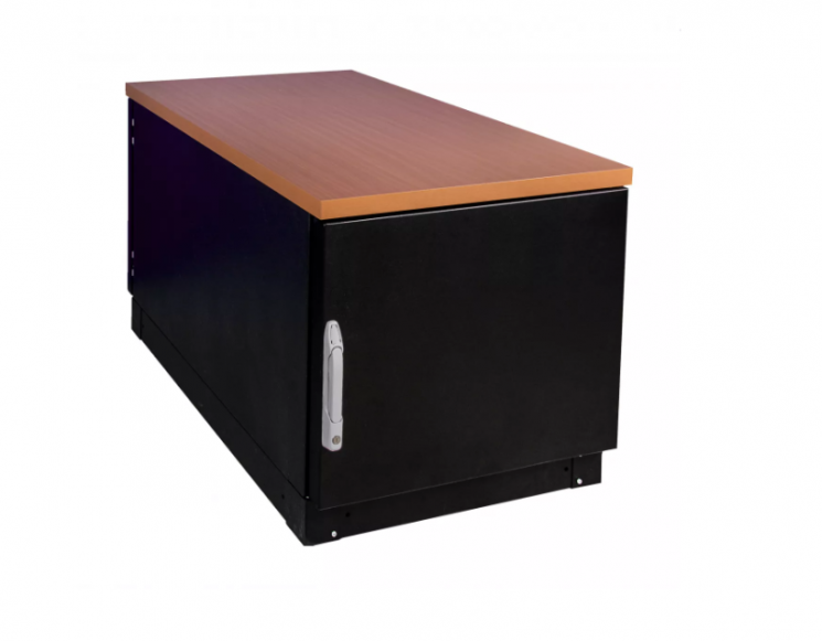 Шкаф напольный звукоизолированный 12U глубина 1000мм (охлаждение, контроль климата)