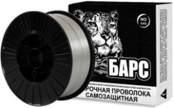 Проволока БАРС E71T-11 ф 0.8мм 5кг Ф0.8мм 5кг, флюсовая/порошковая, катушка Ф200мм